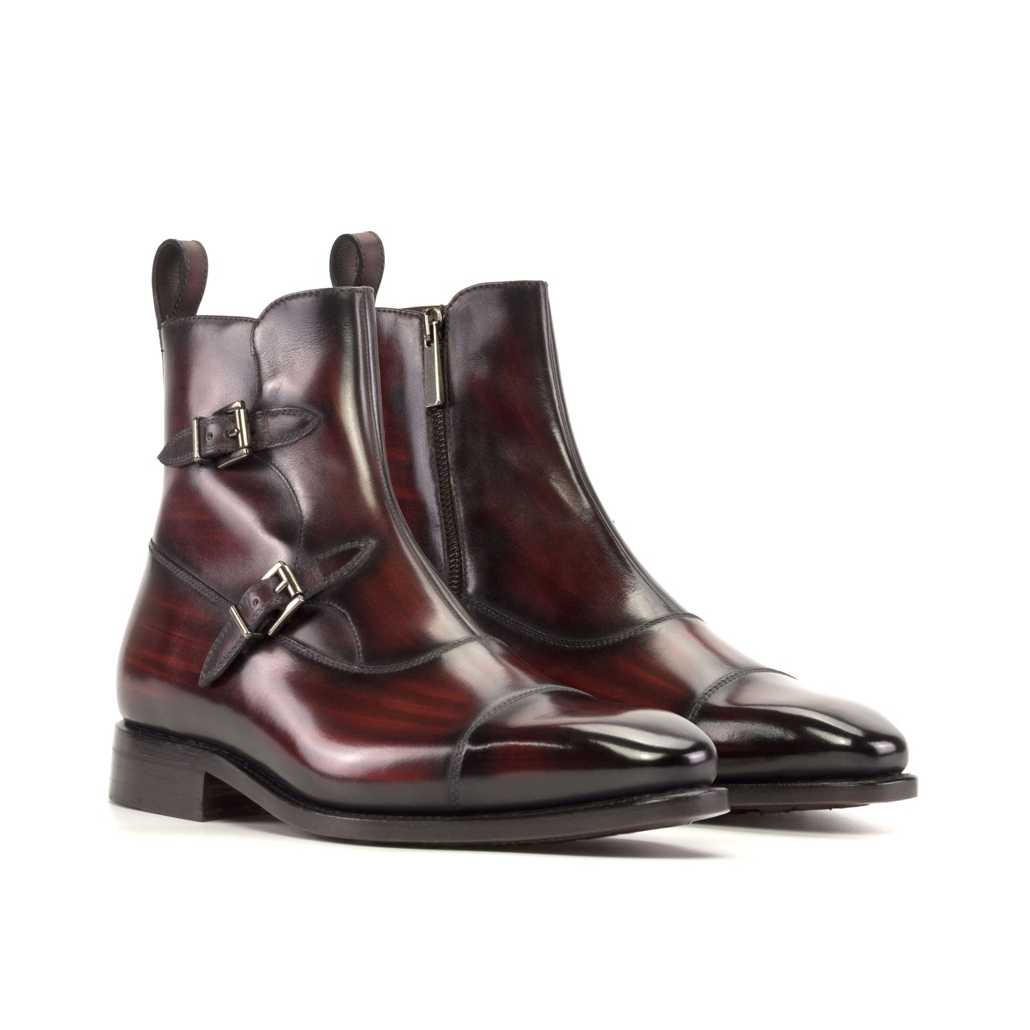 MySartorial Octavian Schnallenstiefel Goodyear Patina Custom Abendschuhe