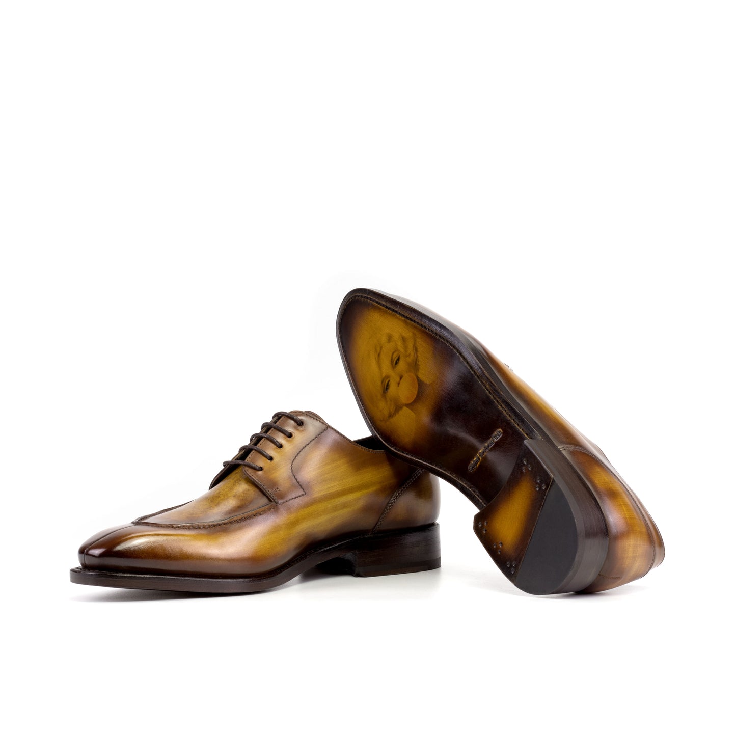 MySartorial Derby Split Toe Goodyear Patina Custom Dress Shoes