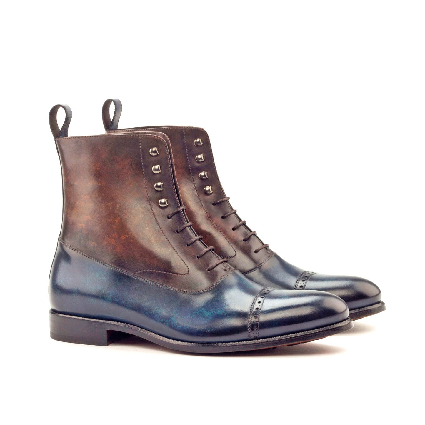 MySartorial Balmoral Boot Patina Custom Dress Shoes