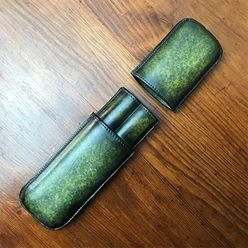 MySartorial Cigar Case 2 Patina Custom Leather Works