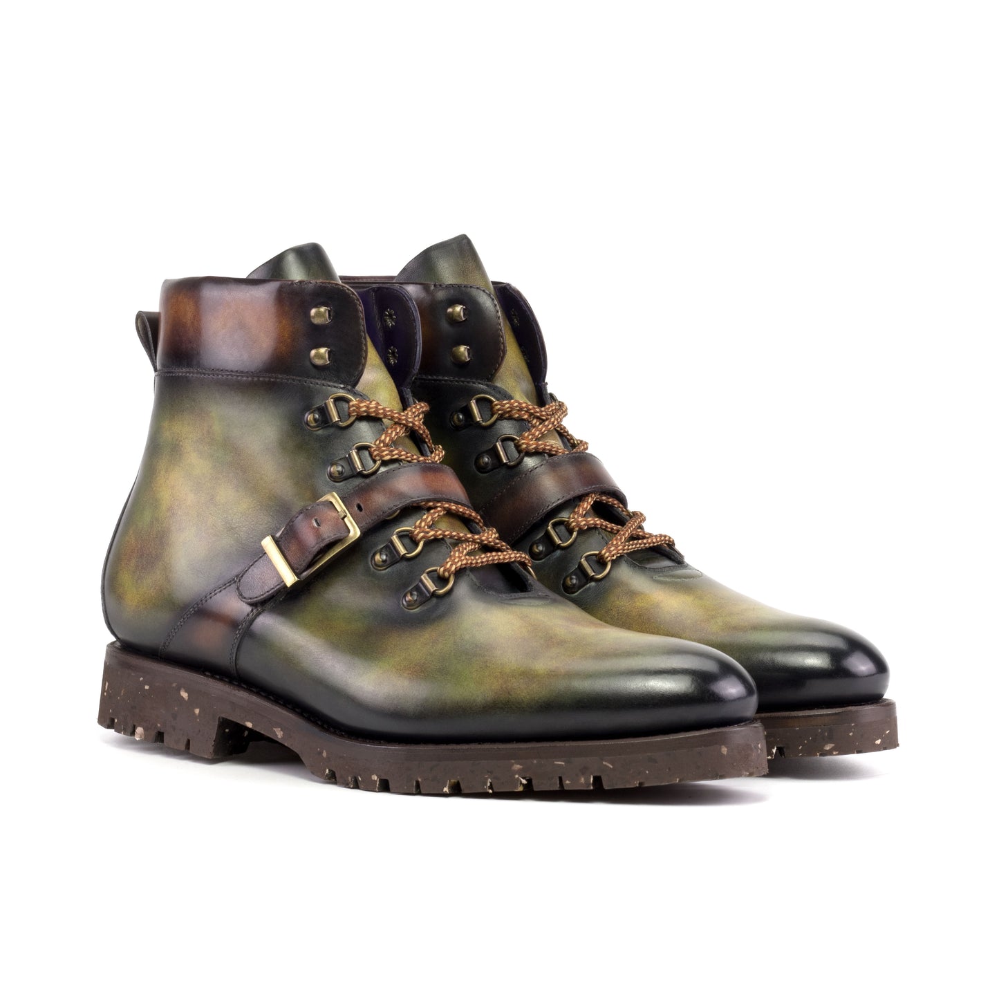 MySartorial Wanderstiefel Patina Maßgefertigte Abendschuhe
