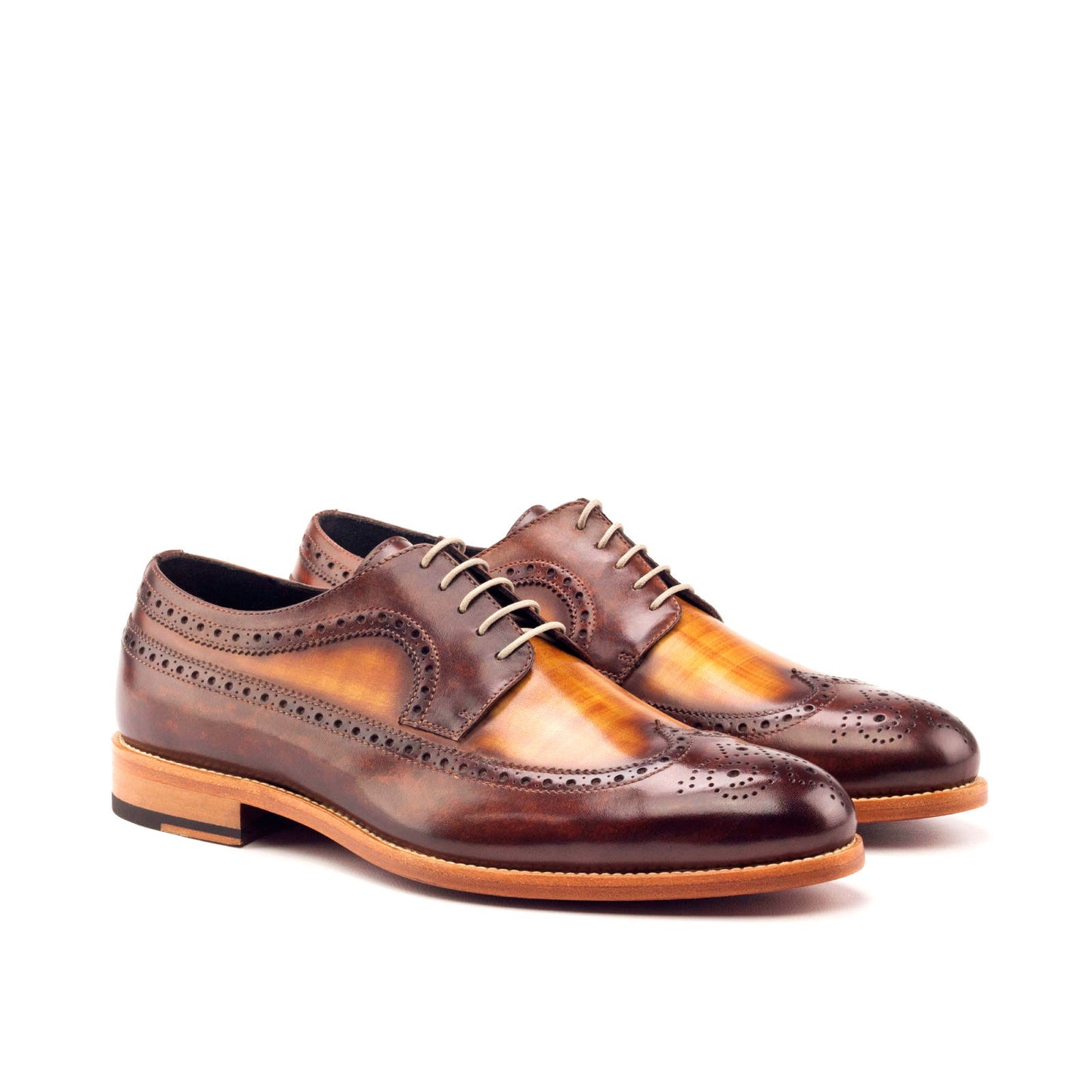 MySartorial Longwing Blucher Patina Custom Dress Shoes