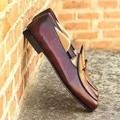 Mens Belgian Slipper Patina Custom Dress Shoes MySartorial