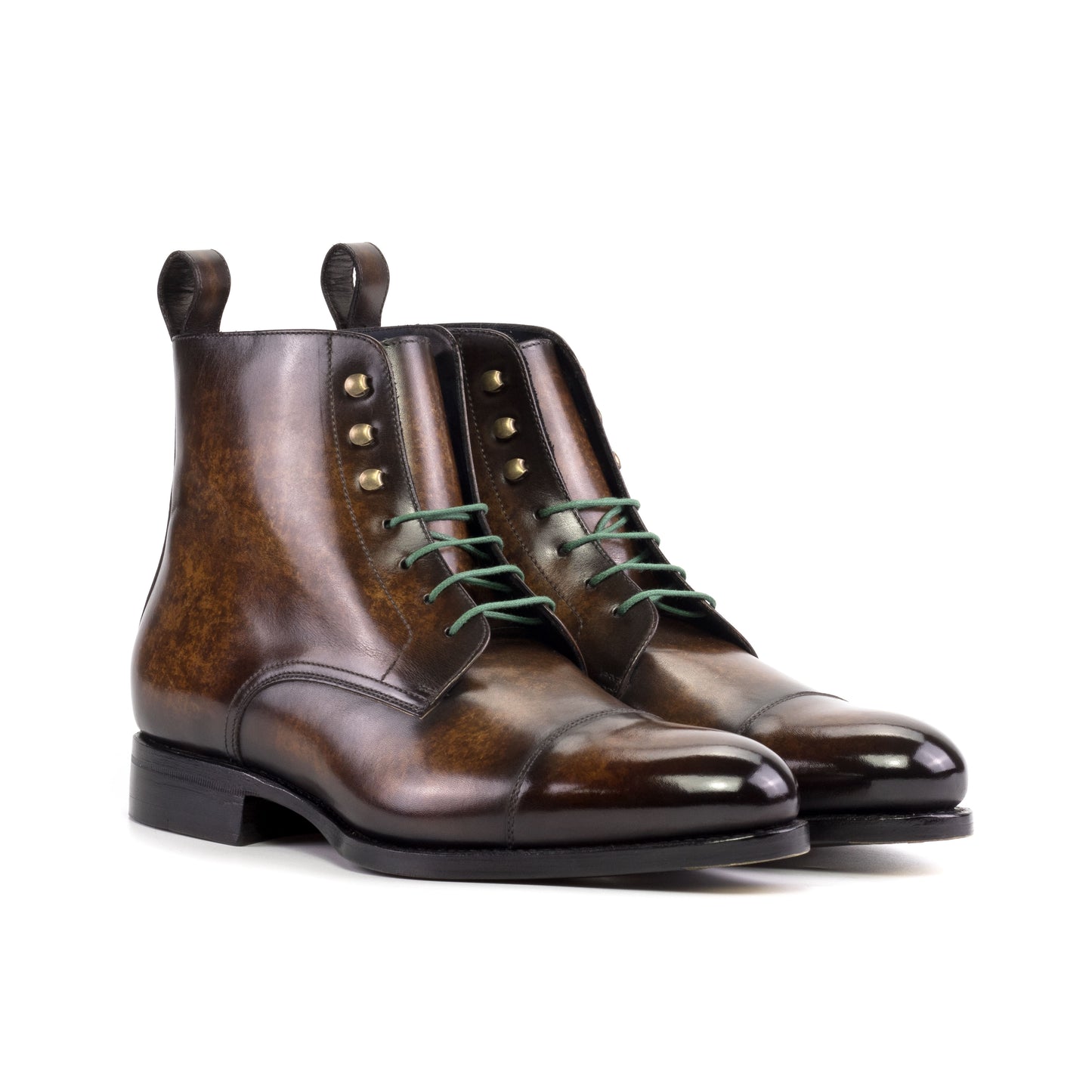 MySartorial Jumper Boot Goodyear Patina Custom Dress Shoes