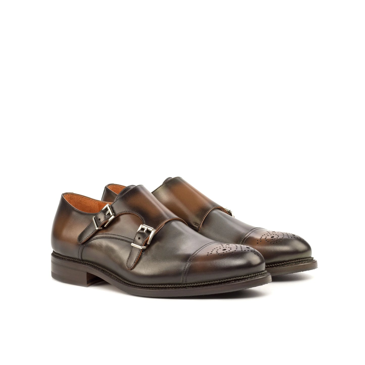 Double Monk Goodyear Patina Custom Dress Shoes MySartorial