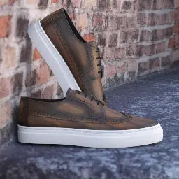 Derby Longwing Patina Custom Casual Shoes MySartorial