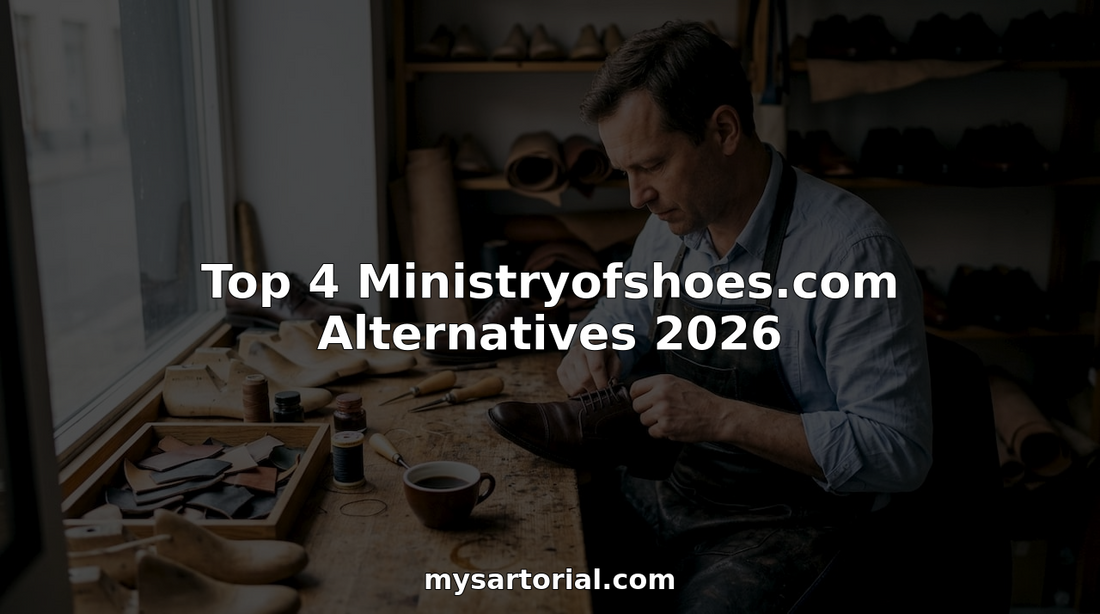 Shoemaker crafting custom leather footwear