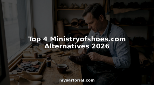 Shoemaker crafting custom leather footwear