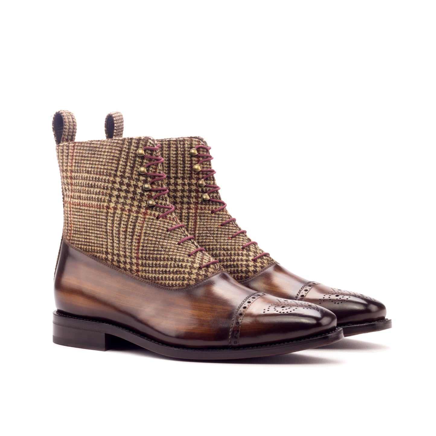 MySartorial Balmoral Boot Goodyear Patina Custom Dress Shoes