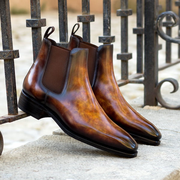 Chelsea Boot Classic Goodyear Patina Custom Dress Shoes