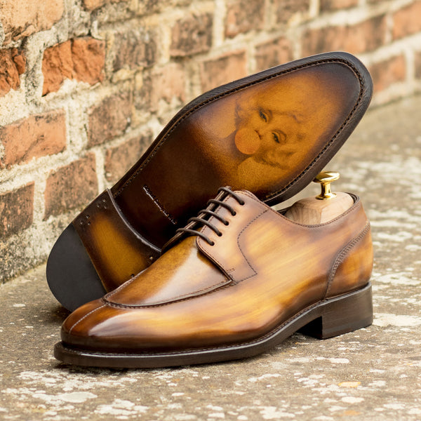 Derby Split Toe Goodyear Patina Custom Dress Shoes